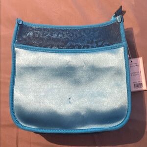 Elegant Blue Neoprene Women's Bag